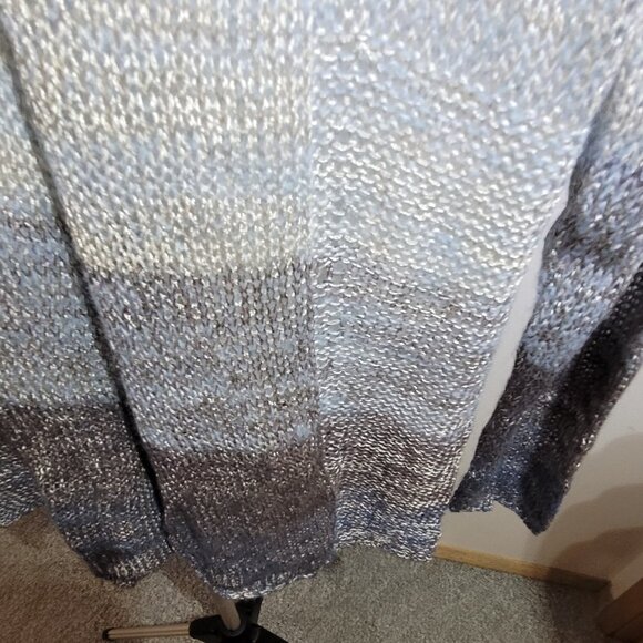 Coldwater Creek V-Neck Sweater - Blue Ombre - Picture 4 of 8